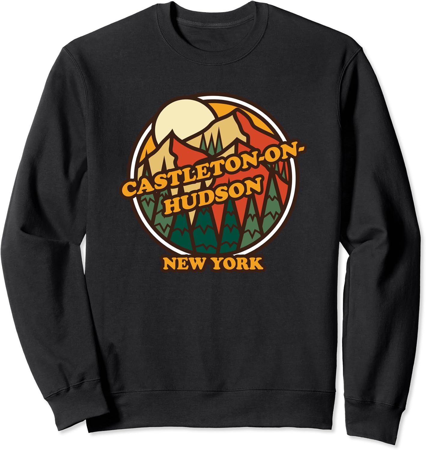 Vintage CastletononHudson, New York Mountain Hiking Print